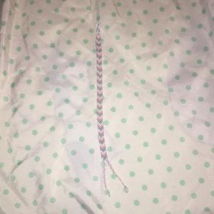 Blue white and pink bracelet